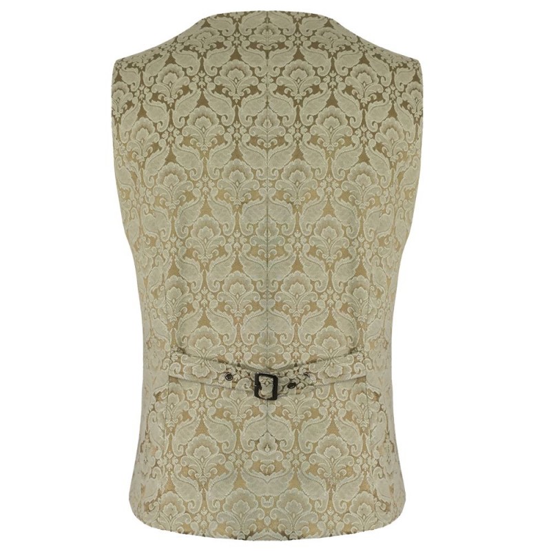 Pentagramme Palatine Men Cream Color Waistcoat 